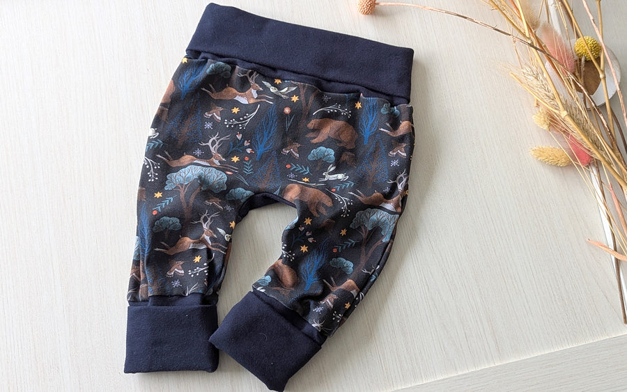 Pantalon évolutif bébé et enfant Forêt Nocturne