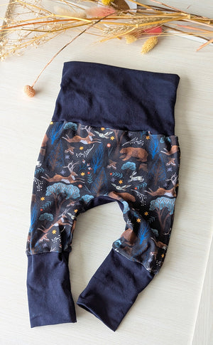 Pantalon évolutif bébé et enfant Forêt Nocturne