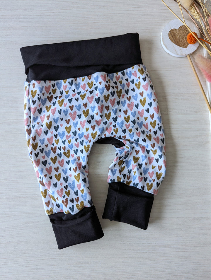 Pantalon évolutif bébé Coeur Les Fantaisies de Malou