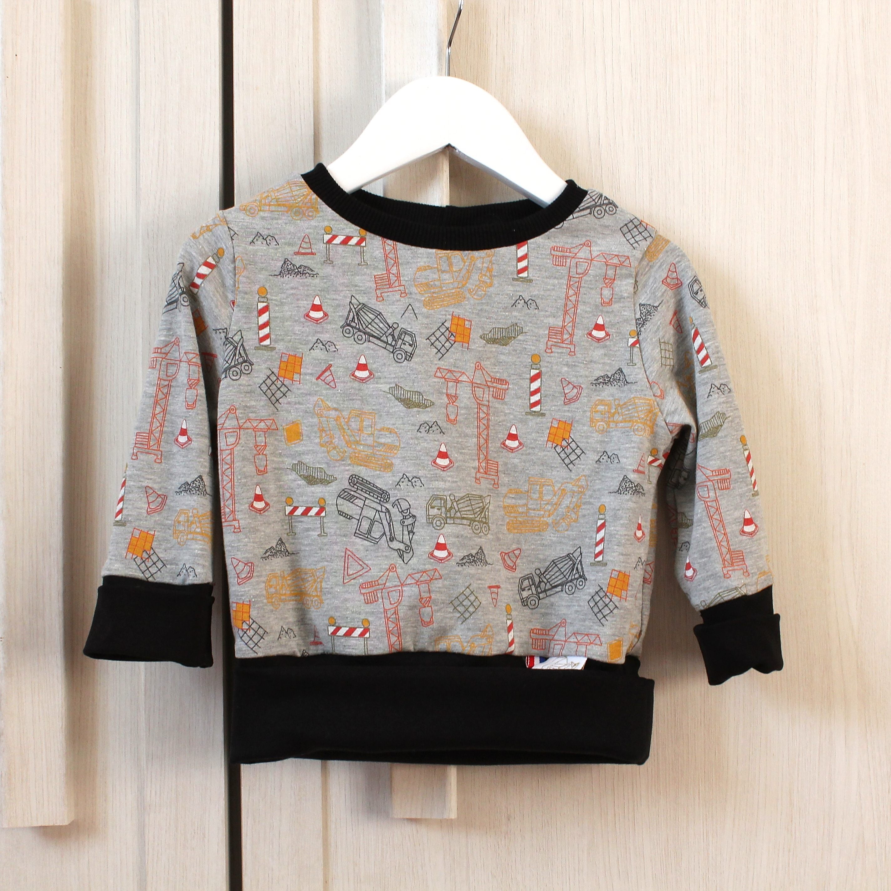 Pull volutif enfant Chantier